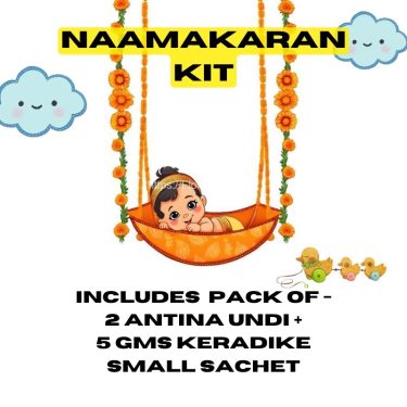 <b>Naamakarana Kit/NAMING CEREMONY KIT(Balagada Undi) (Comes in SET OF 25/50/100 Packets)</b>