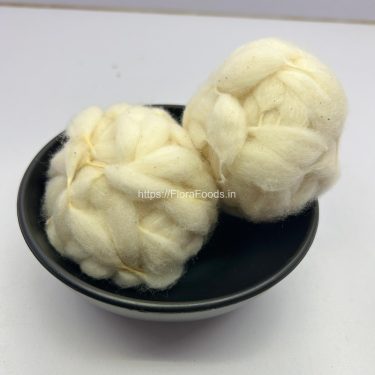<b>White-HANDMADE</b> Gejje Vastra(Cotton Vastra Mala)-1Pkt of 2 Ladis