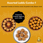 Assorted Laddu Combo-1 (Antina Undi + Poushtik Undi + Besan Undi)