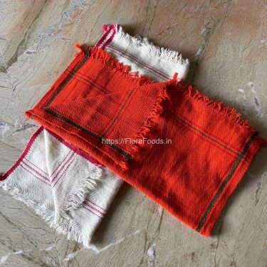 Dhaabali Aasana – Orange & White Combo