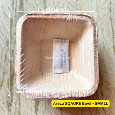 Areca Bowls(Square)–Set of 10 - Small