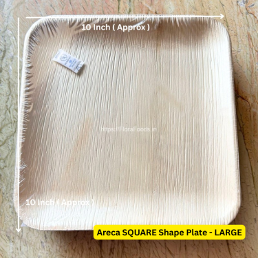 Areca Plates(Square) SMALL–Set of 10 - Large