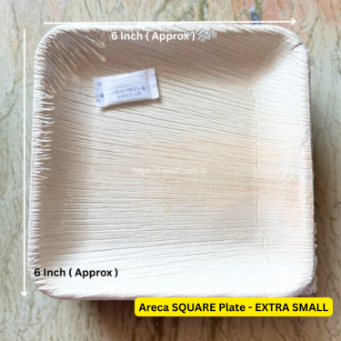 Areca Plates(Square) SMALL–Set of 10 - Extra Small