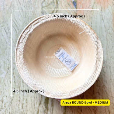 Areca Bowls(Round)–Set of 10 - Medium
