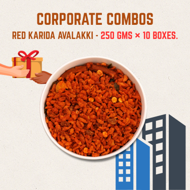 CORPORATE RED Karidavalakki - 250g SET Of 10 Packs/boxes