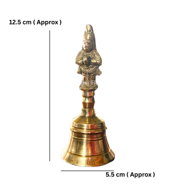 BRASS Hanumaan Kaii GHANTI / HAND GHANTA/Hand Bell