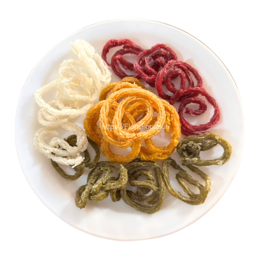 Assorted Akki Chakli Sandige (White, Beetroot, Palak & Arishina)