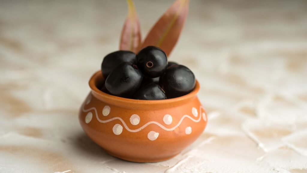 गर्मी और बरसात के मौसम में मिलने वाला जामुन सिर्फ स्वाद में ही नहीं, बल्कि पोषण में भी कमाल का फल है. इसमें आयरन, कैल्शियम, फॉस्फोरस, विटामिन B और एंटीऑक्सीडेंट भरपूर होते हैं. यह शरीर को तुरंत ऊर्जा देता है और थकावट से राहत दिलाता है.