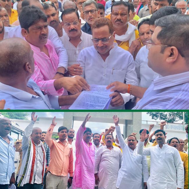 Farmers Protest Walterganj Sugar Mill