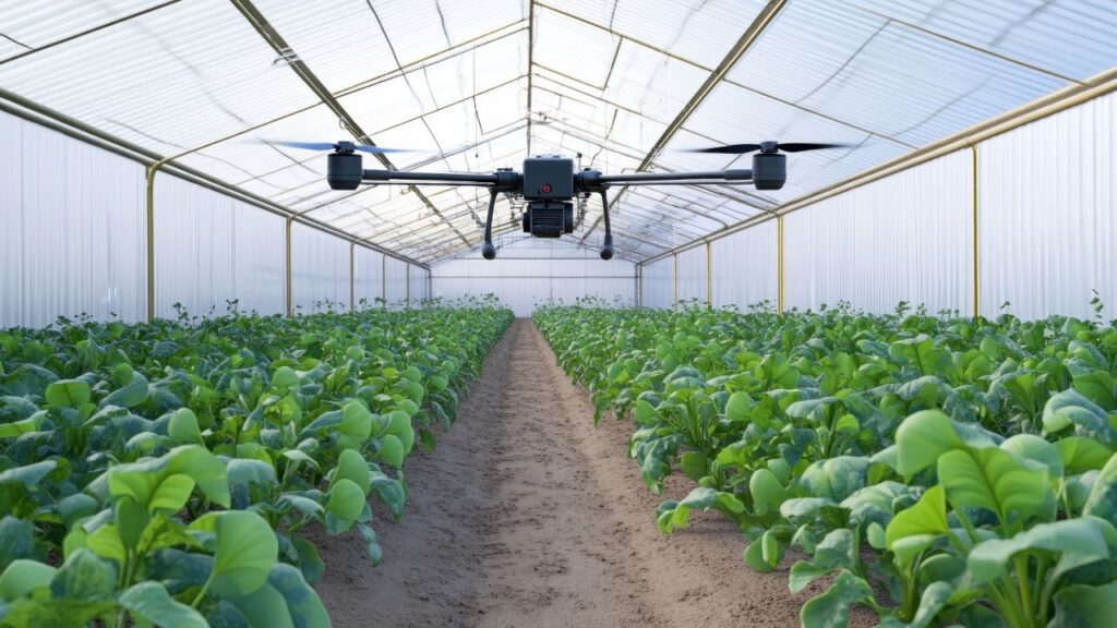 Drone Farming Kya Hai: ड्रोन और डिजिटल टूल्स की मदद से किसान पूरे खेत की निगरानी कर सकते हैं और फसल की सेहत, सिंचाई और पोषण संबंधी जरूरतों का सटीक आकलन कर सकते हैं. Drone Farming Kya Hai: ड्रोन और डिजिटल टूल्स की मदद से किसान पूरे खेत की निगरानी कर सकते हैं और फसल की सेहत, सिंचाई और पोषण संबंधी जरूरतों का सटीक आकलन कर सकते हैं.