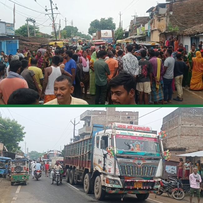 Farmers Protest in minger bihar