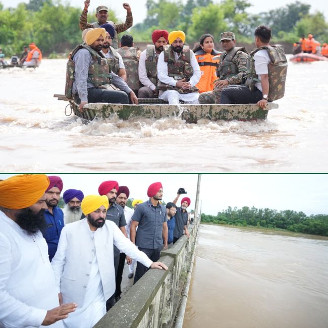 Punjab CM Visit Flood Affected Areas