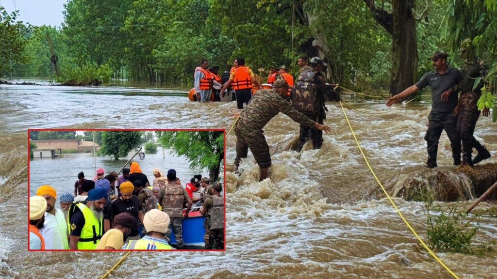 हिमाचल व उत्तर भारत में सामान्य से पांच गुना ज्यादा बारिश हुई, जिससे नदियां उफान पर आ गईं. भाखड़ा और पोंग बांध से छोड़े गए पानी ने निचले इलाकों की तबाही को और बढ़ा दिया.