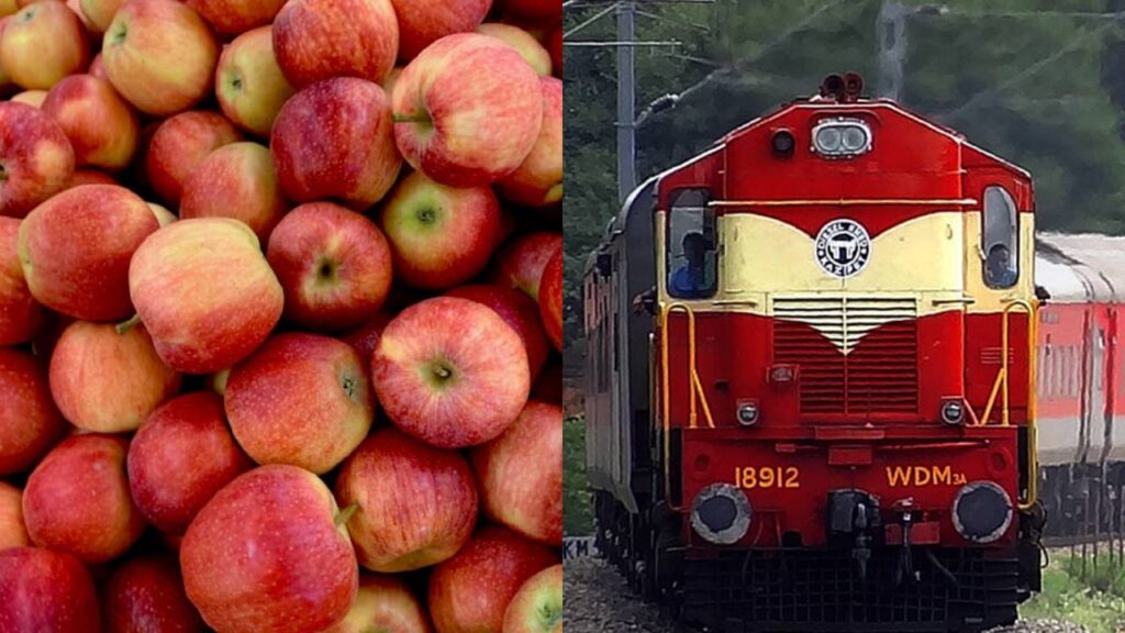 Indian Railways Launches Daily Parcel Train to Transport Kashmiri Apples from Budgam to Delhi