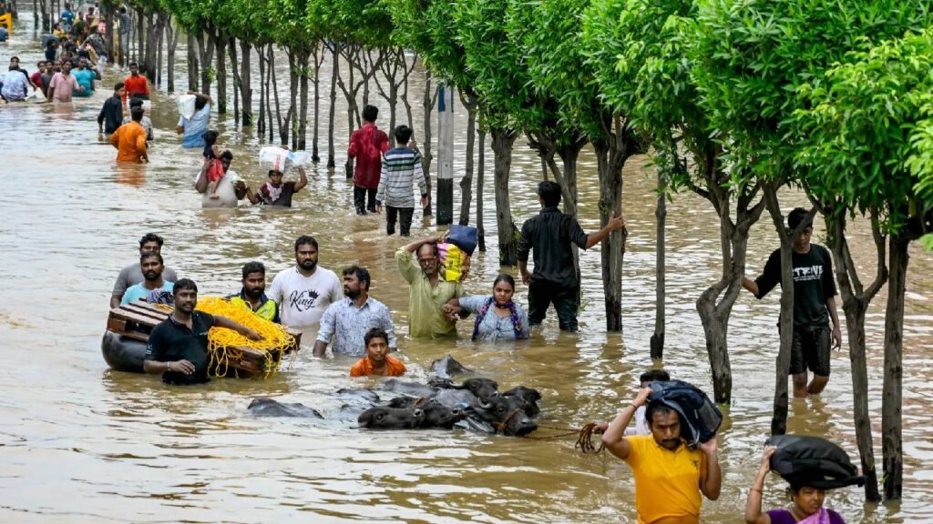 Heavy Rains and Floods Ravage Northern India: Safety Alerts Issued Across States