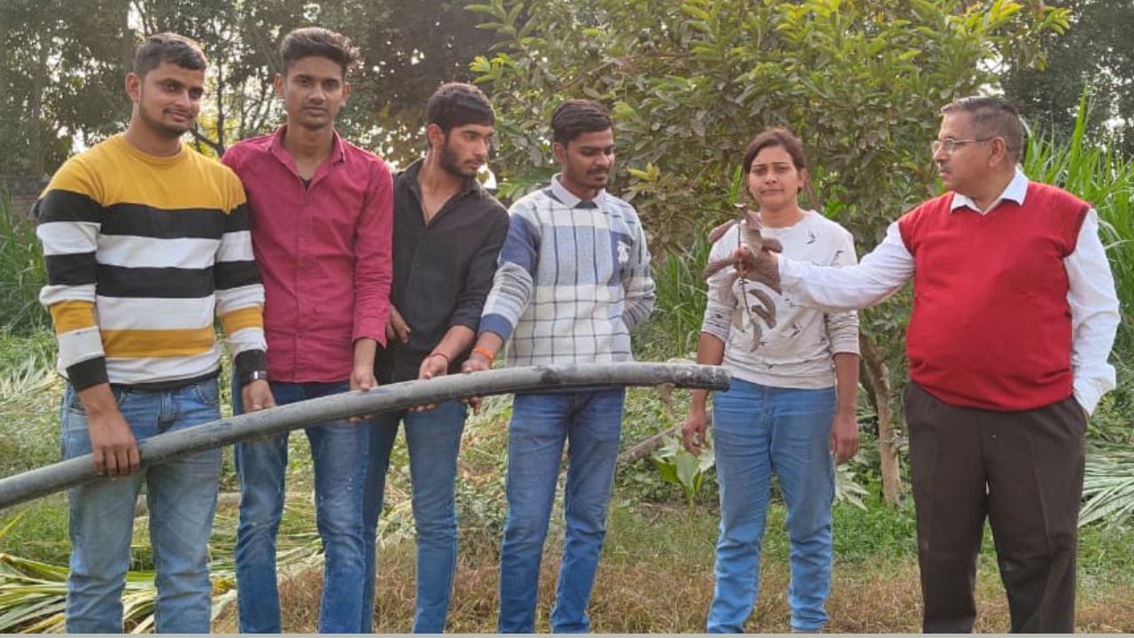 Ghaziabad Kvk Teaching Farming Techniques To Youths And Agri Students Kvk Chief Pramod Kumar Said People Interest Rising In Natural And Organic Farming