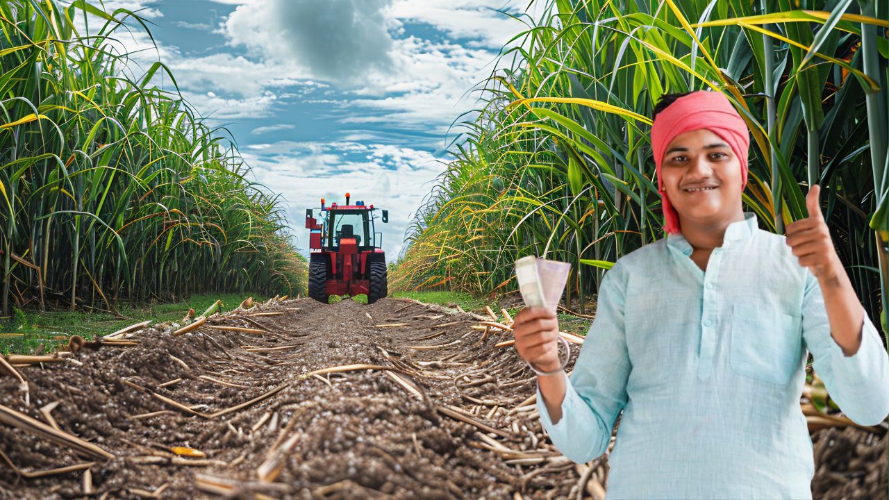 Sugarcane farmers use drip irrigation for higher yield