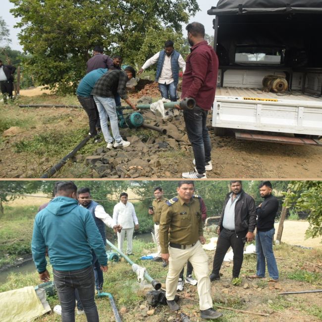Four people arrested for irrigating vegetabls crops with harmfull sewage water