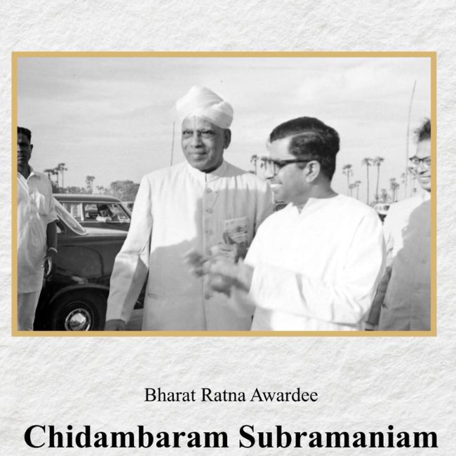 green revolution leader Chidambaram Subramaniam death anniversary