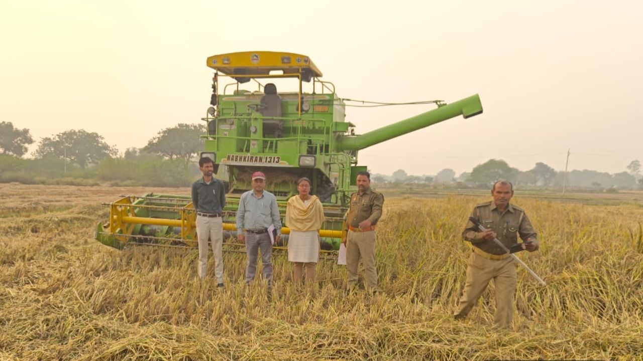 paddy using combine harvester ban