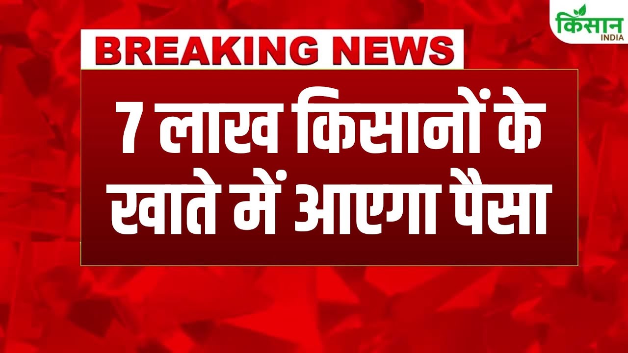 Major Relief Crop Compensation Government Sends Financial Assistance Accounts 7 Lakh Farmers