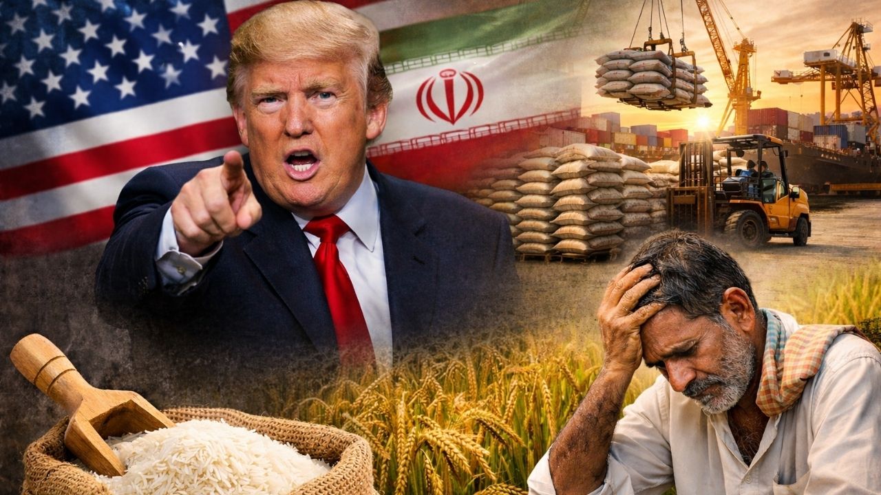 ट्रंप के टैरिफ से मचा बवाल! ईरान की अस्थिरता से डगमगाया भारतीय चावल कारोबार, किसान-एक्सपोर्टर परेशान