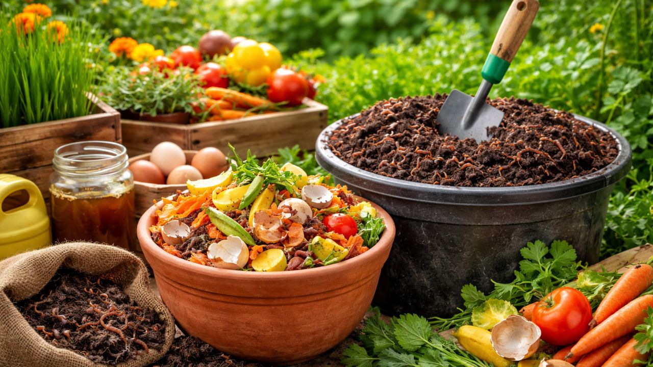 Gardening Tips How To Make Organic Fertilizer From Kitchen Waste Se Jaivik Khad Kaise Banaye