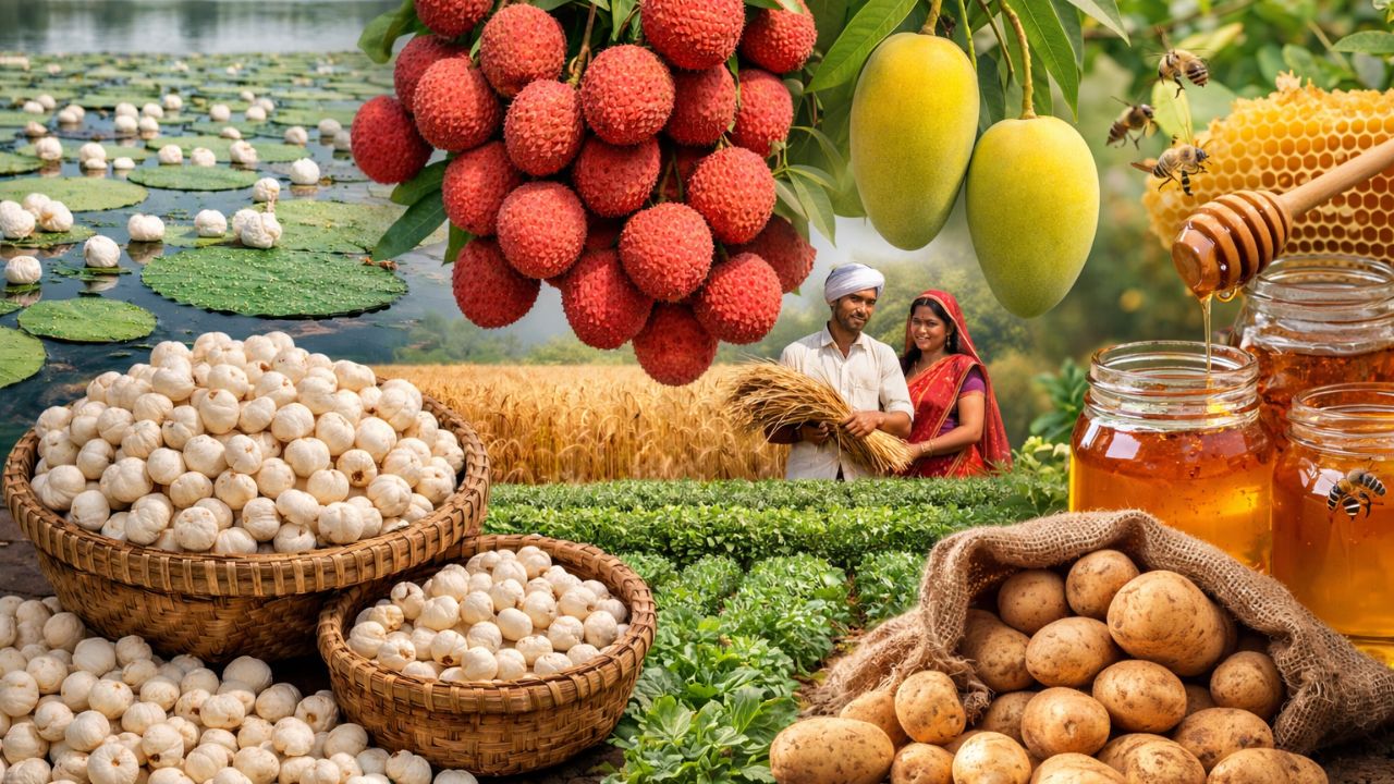 Bihar Become Number One State Country For Cultivation Not Only Makhana But Also Litchi And Other Crops