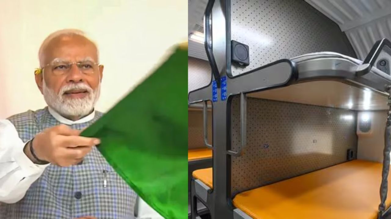 PM मोदी की नई सौगात, देश की पहली वंदे भारत स्लीपर ट्रेन को हरी झंडी.. अब सफर हुआ आसान