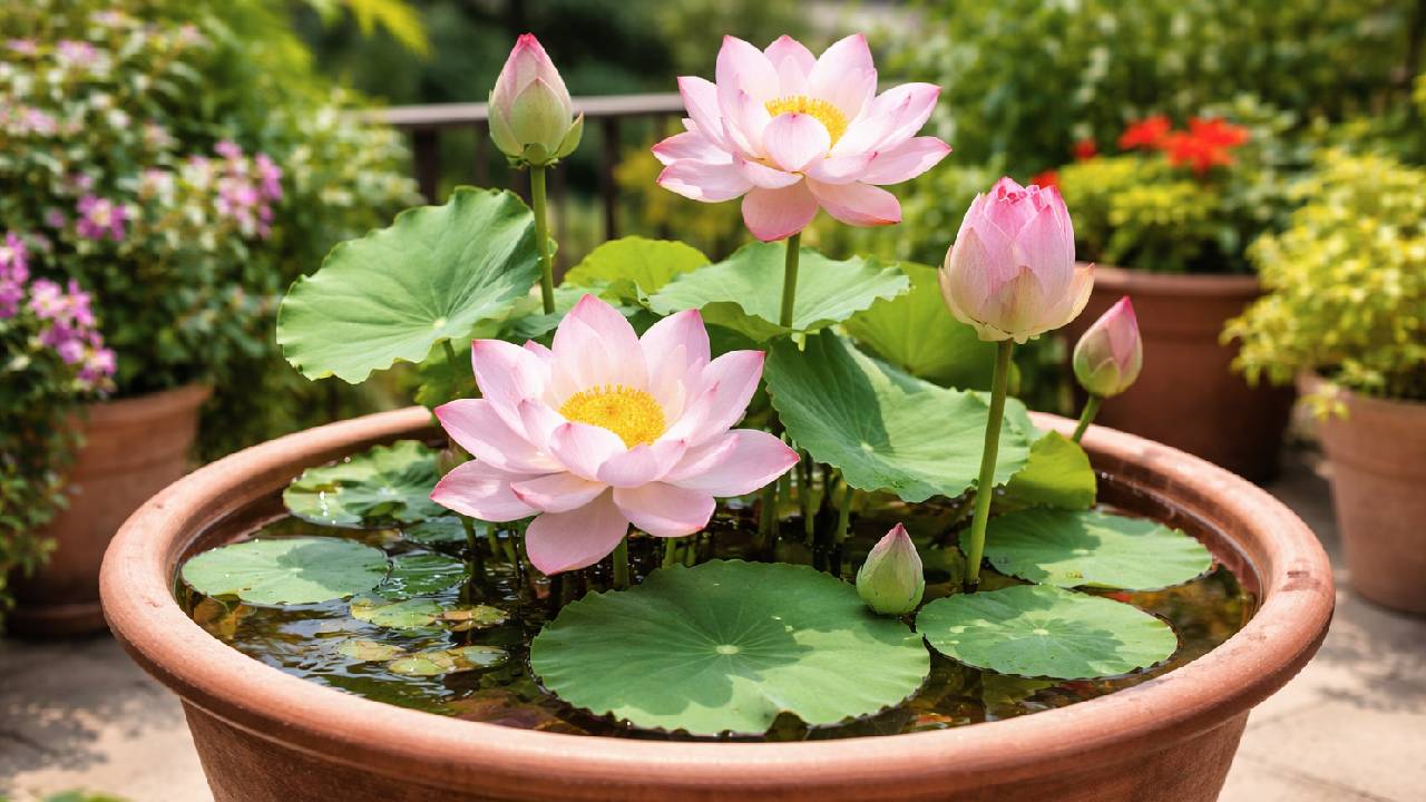 How To Grow Lotus Flower At Home In Pot Or Tub Without Pond Step By Step Guide In Hindi