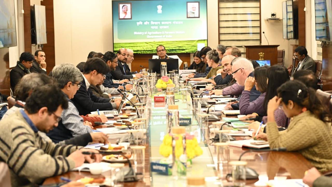 Shivraj Singh Chouhan Global Meet Agriculture Budget Preparations International Agencies Discussion India Farming Development 2026