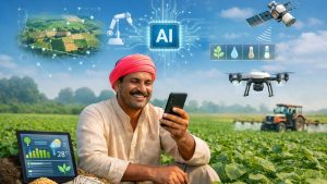 भारत-विस्तार AI टूल से किसान बनेंगे मालामाल! घर बैठे फसल, मिट्टी और मौसम की जानकारी से होगी लाखों की आमदनी