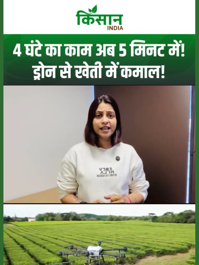 Drone से खेती का कमाल! 4 घंटे का काम सिर्फ 5 मिनट में, किसानों की बढ़ेगी कमाई