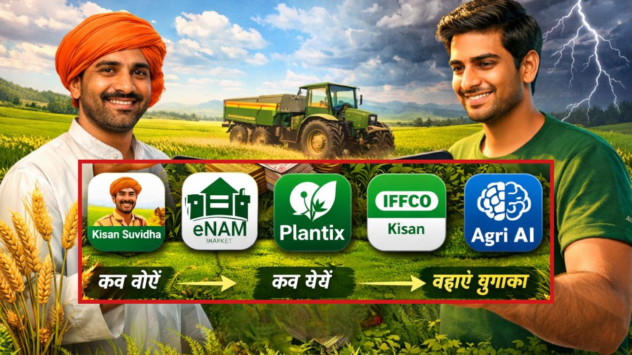 Farm Advisory Apps: अब खेत में नहीं होगा नुकसान! ये 5 Agri ऐप्स बताएंगे कब बोएं, कब बेचें और कैसे बढ़ाएं मुनाफा