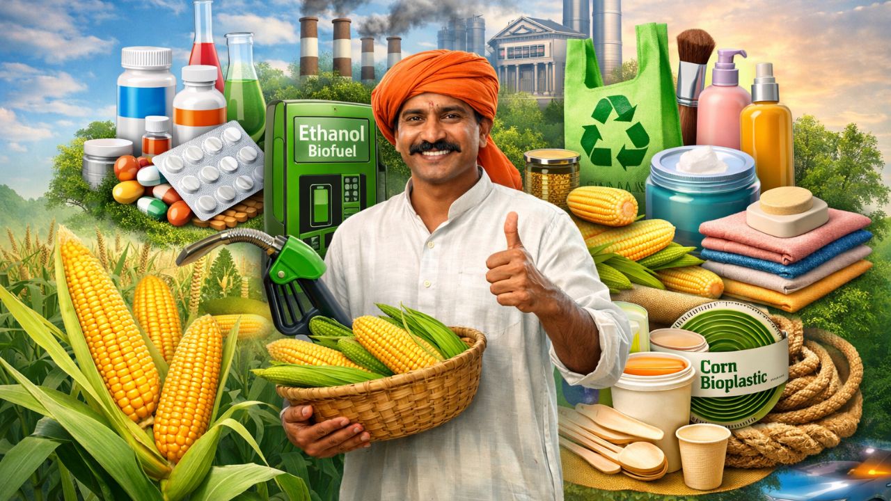 Makka Ki Kheti Me Munafa Maize Farming Profit Agriculture Based Products Corn Industrial Use