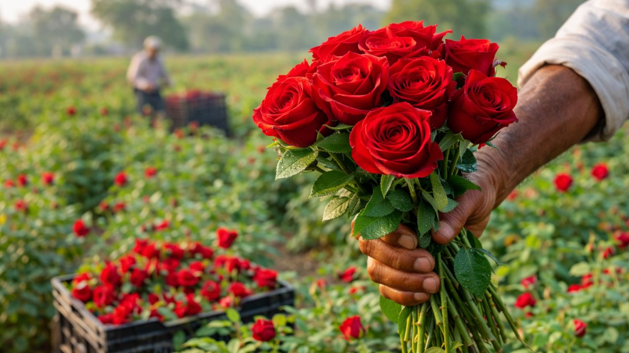 Valentines Day 2026 Special Rose Farming States In India Gulab Ki Kheti