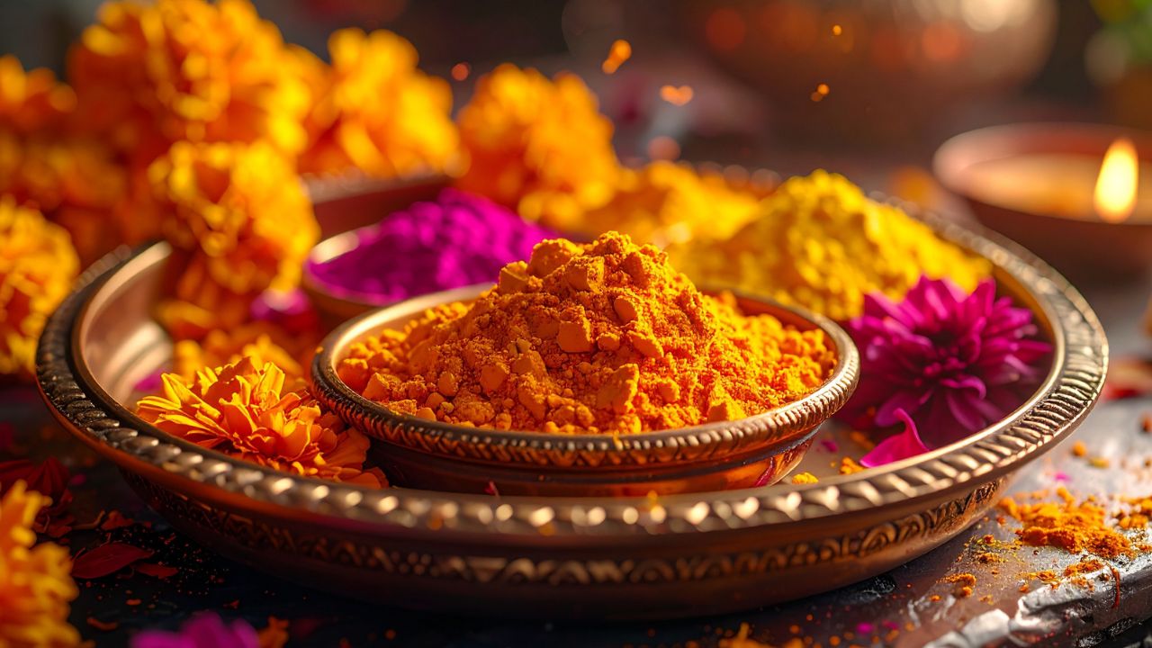 गाय के गोबर की राख और गुलाब की पंखुड़ियों से बनाया गुलाल, चुकंदर, पालक, जामुन की पत्तियों का इस्तेमाल 
