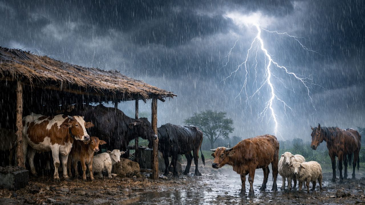 It Important Protect Animals During Rain And Lightning Season Negligence Cause Huge Losses Up Animal Husbandry