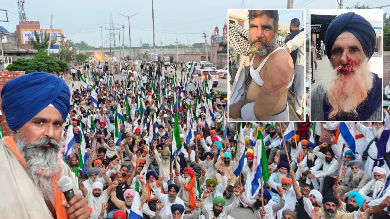 Punjab Police Lathi Charge On Farmers Over 12 Severely Injured During Protest In Amritsar Sarwan Singh Pandher Warn Cm Mann Govt