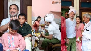 हरियाणा में किसान के घर पहुंचे राहुल गांधी, बेटी की शादी में लिया पारंपरिक भोज का आनंद, देखें PHOTOS
