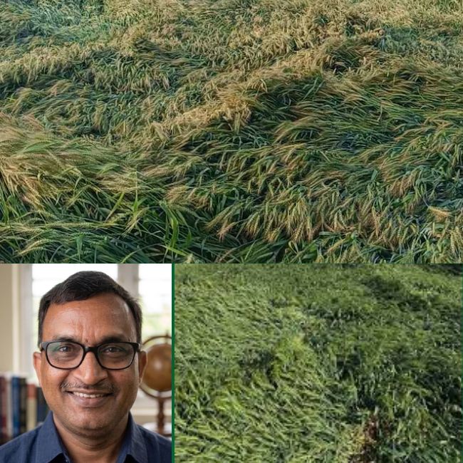 Rain damage wheat crops