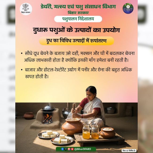 Dairy Farming, Value Addition, Milk Products, Rural Income, Animal Husbandry