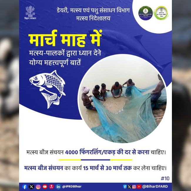 Fish Farming, Aquaculture, Fish Seed Stocking, Fisheries Development, Pond Management, Farmer Income