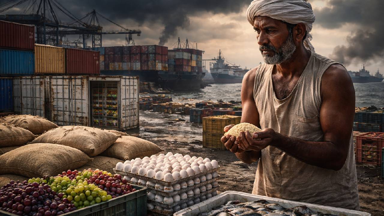 Iran Israel Conflict Disrupts Indian Agricultural Exports One Lakh Crore Agri Goods At Risk Shipping Routes Hit