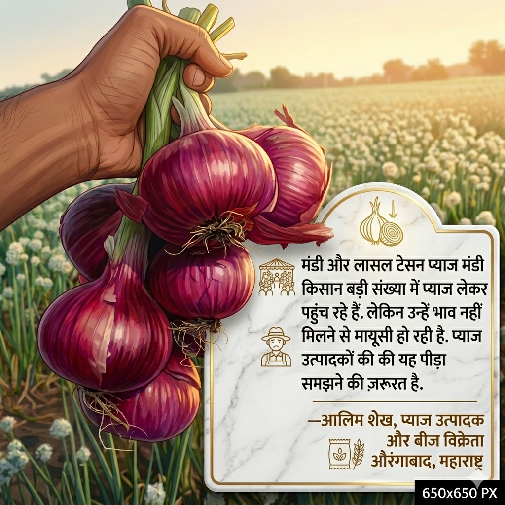 Onion seed Producer alim shaikh Aurangabad maharashtra