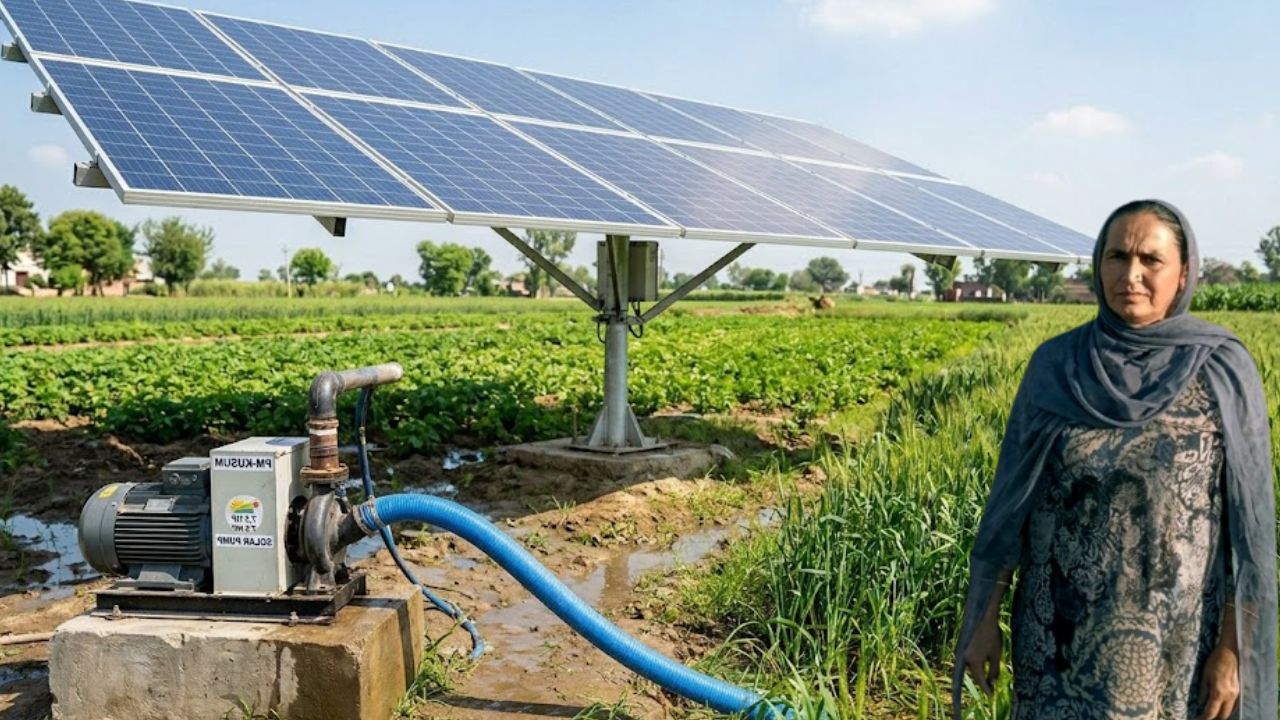 Pm Kusum Yojana Kuldeep Kaur Solar Farming Punjab Success Story Bhagssar Village