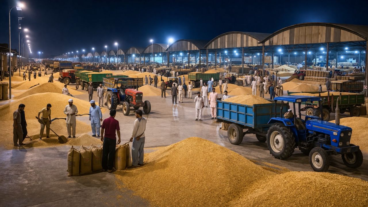 हरियाणा सरकार का बड़ा फैसला…अब 416 मंडियां 24 घंटे खुलेंगी, रात में भी होगी गेहूं खरीद