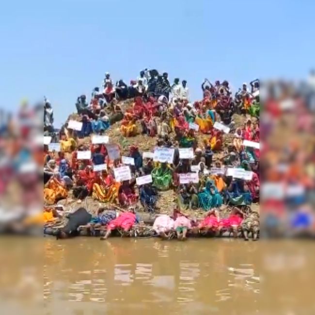 Ken-Betwa Link Project, women are protesting, Madhya Pradesh news, Chhatarpur, Madhya Pradesh news
