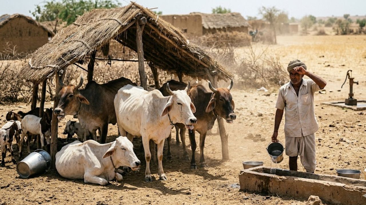 Animals Risk In This Intense Heat Take Precautions Time Milk Production Affected Nddb Advisory