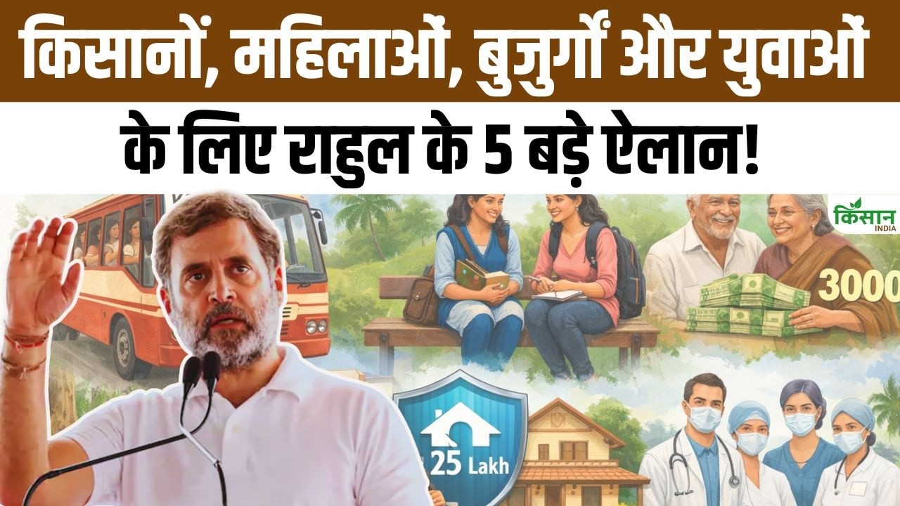 केरल में राहुल गांधी की 5 बड़ी गारंटी, महिलाओं-युवाओं संग किसानों की सुरक्षा और कारोबार को लेकर बड़ा चुनावी दांव